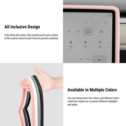 Silicone Central Screen Protector Frame for Tesla Model 3 / Y
