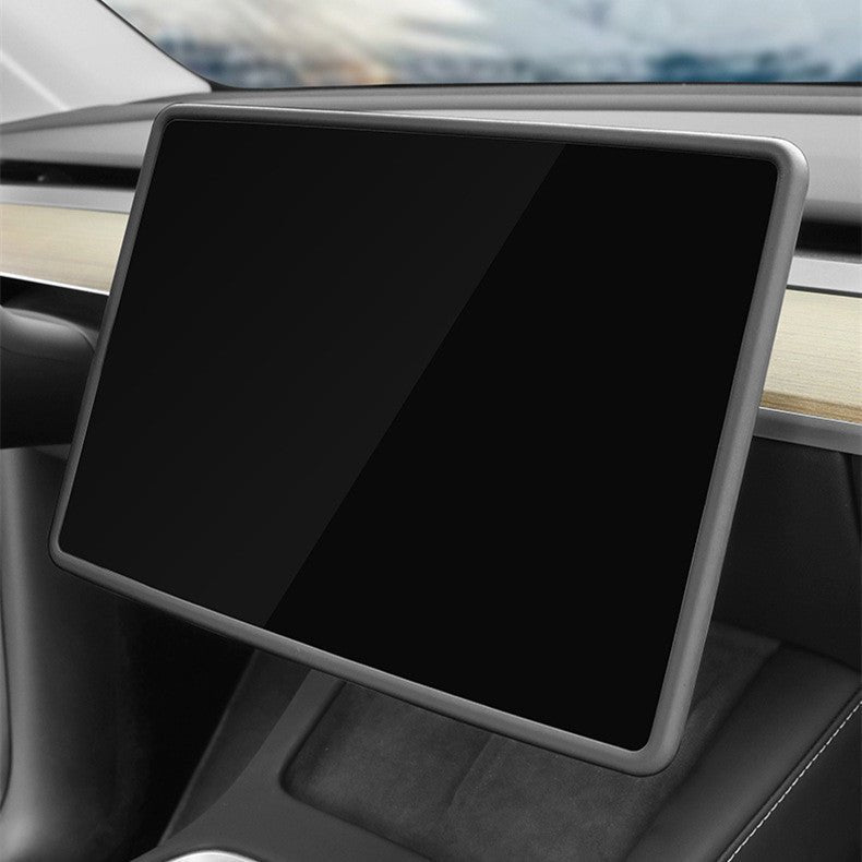 Silicone Central Screen Protector Frame for Tesla Model 3 / Y