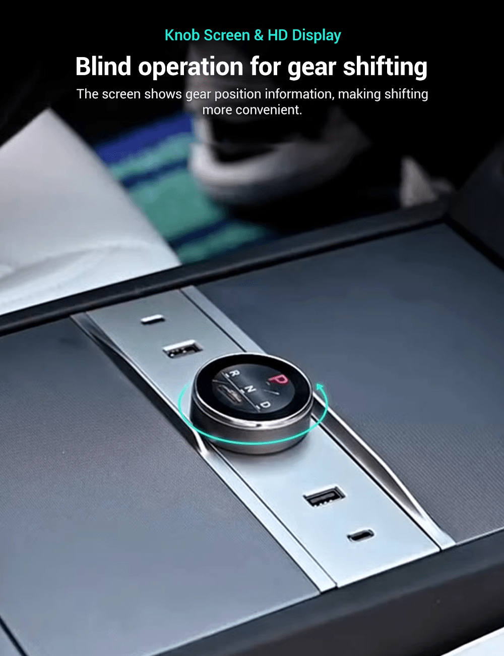 Smart Rotating Gear Shift Dock for Tesla Model 3 Highland & New Model Y