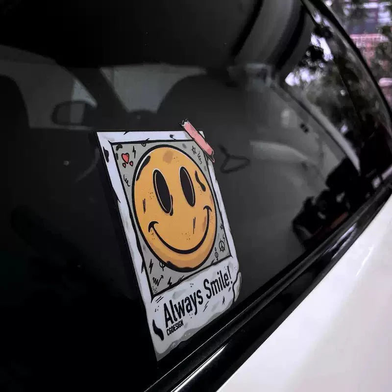 Smiley Face Reflective Car Stickers for Tesla (BFCM Flash Sale)