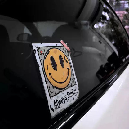 Smiley Face Reflective Car Stickers for Tesla (BFCM Flash Sale)