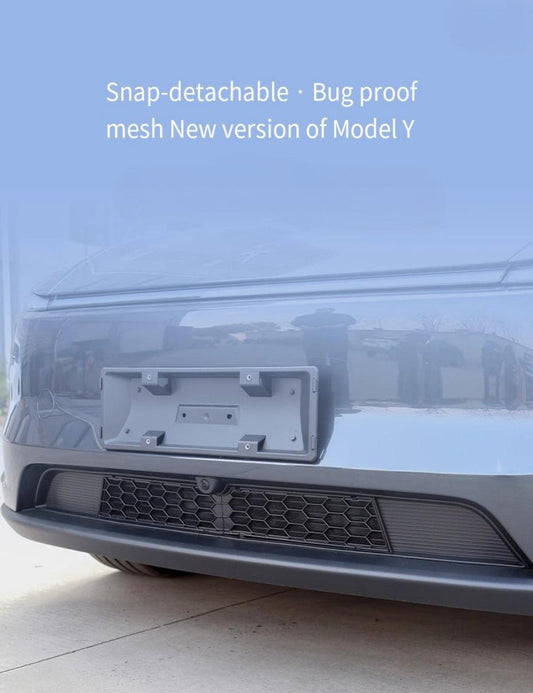 Split Insect Net Front Bumper Grill for Model Y Juniper （Not fit for Performance）
