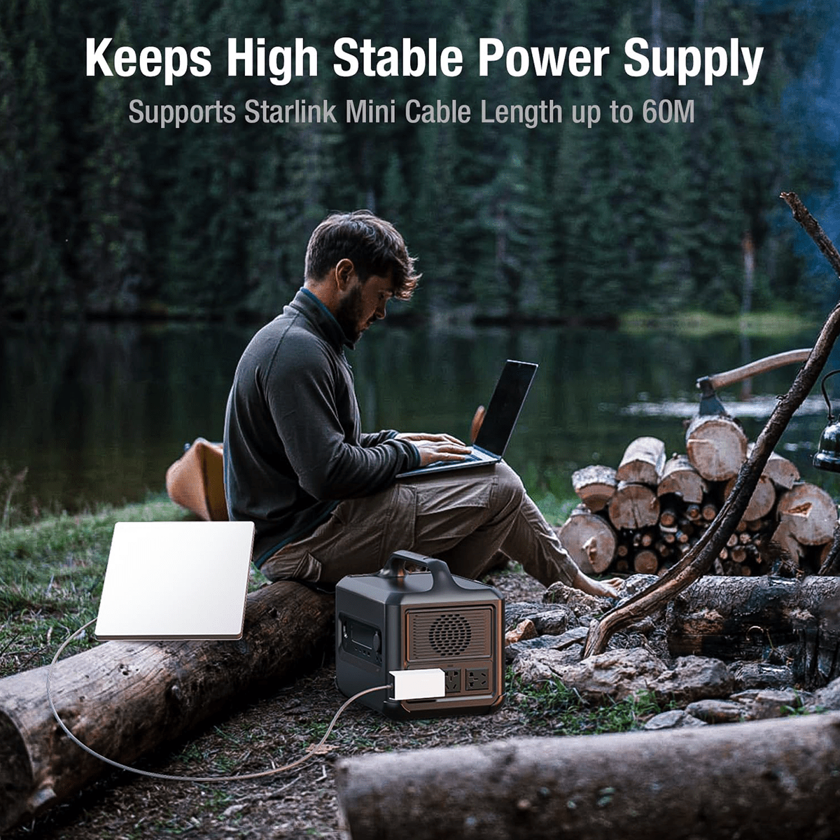 Starlink Mini AC Power Supply | 60W AC to DC Adapter