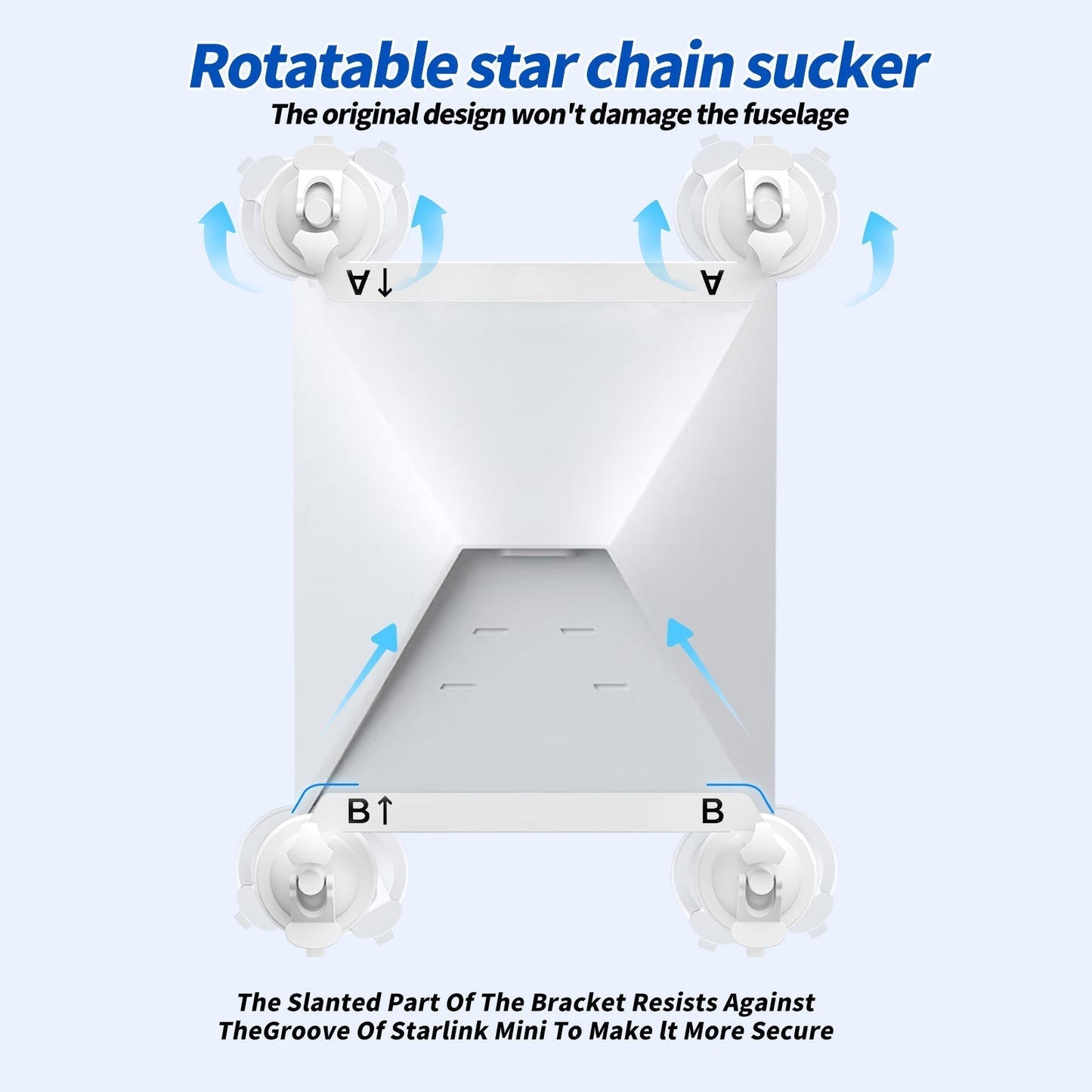 Starlink Mini Magnetic Mount | 2-in-1 Car Roof & Window Mount