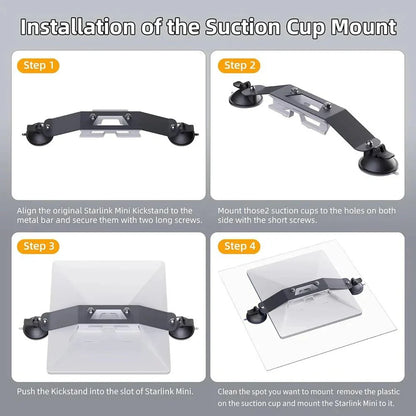 Starlink Mini Suction Cup Mount | Car Window & Sunroof Mount