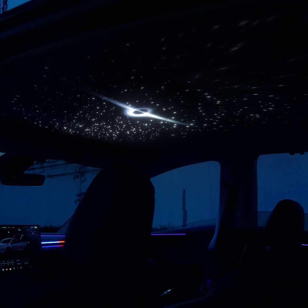Starry Sky Sunroof Projector Ambient Lighting for Tesla丨 Galaxy Lighting Effect