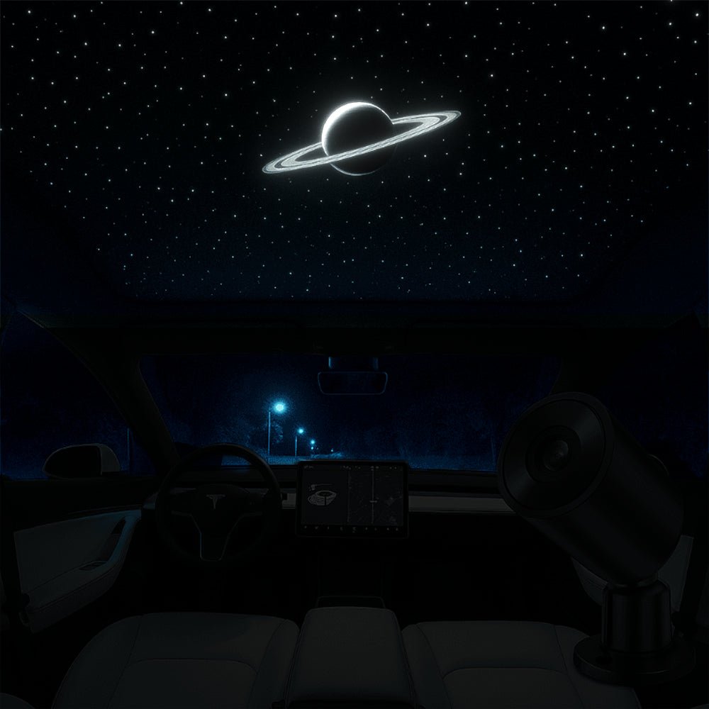 Starry Sky Sunroof Projector Ambient Lighting for Tesla丨 Galaxy Lighting Effect