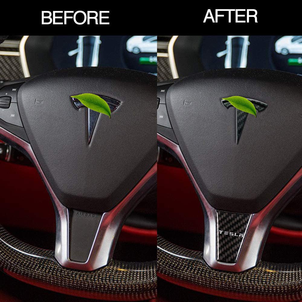 Steering Wheel Interior Sticker for Tesla Model S Model X 2016-2019