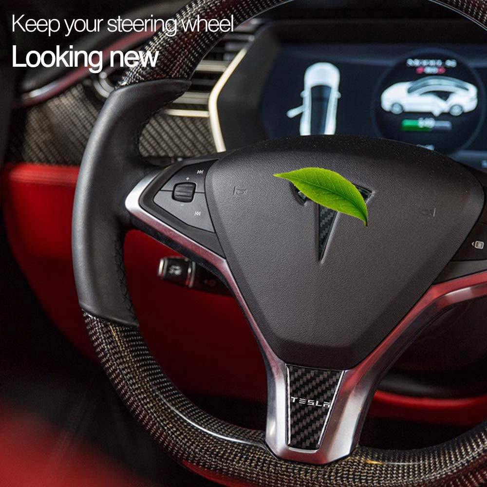 Steering Wheel Interior Sticker for Tesla Model S Model X 2016-2019
