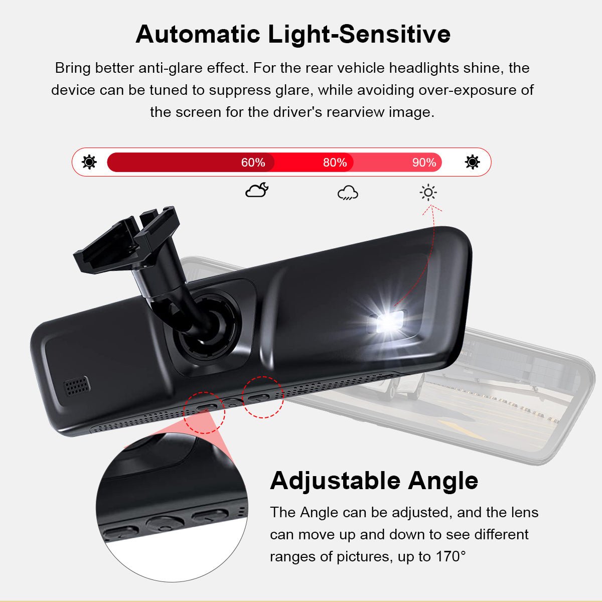 8.9″ Streaming Rear View Mirror Camera for Tesla Model 3/Y