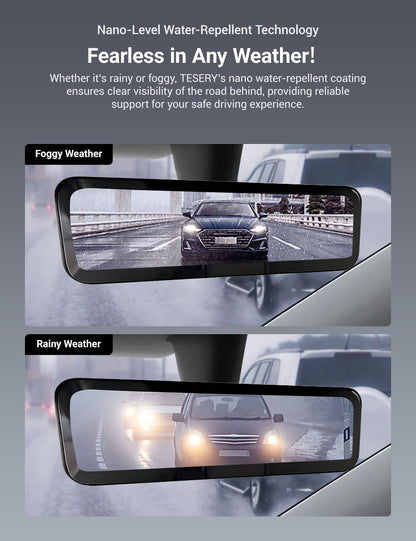 Streaming Rearview Mirror Recorder for Tesla Model 3 Highland / Model Y Juniper（HW4.0）
