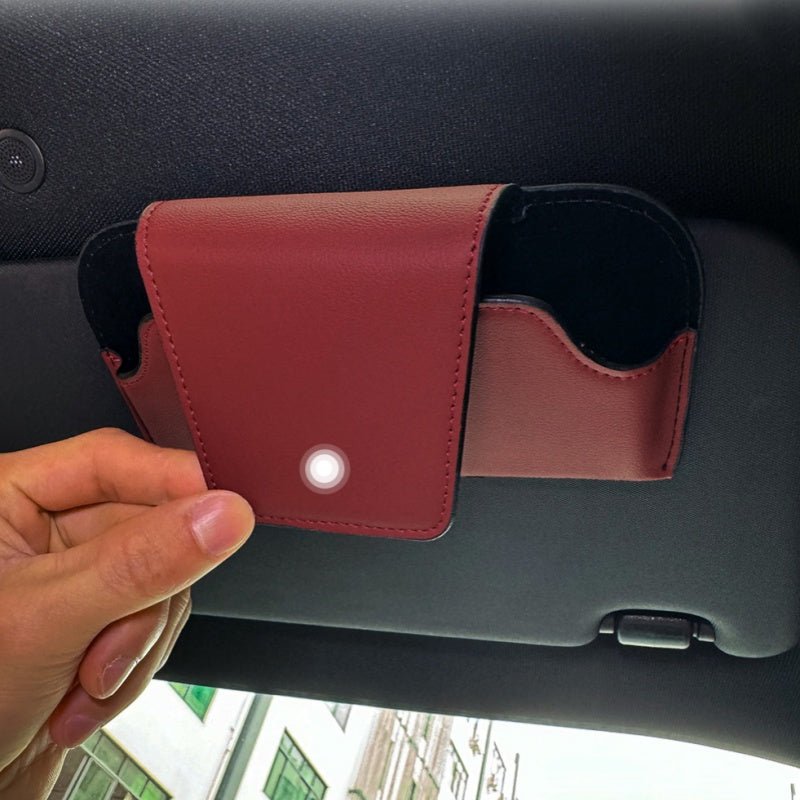 Sun Visor Glasses Case for Tesla