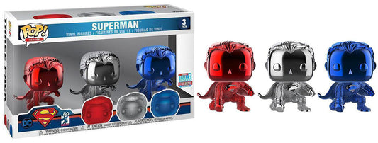 Superman (Justice League, Chrome) 3-Pack - 2018 Fall Convention Exclusive