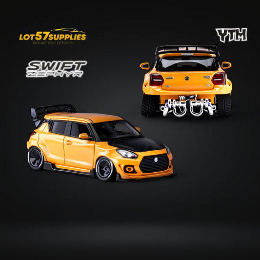 YTM Suzuki Swift 3rd Gen Zephyr Modified Version Rear Engine Concept Orange 1:64