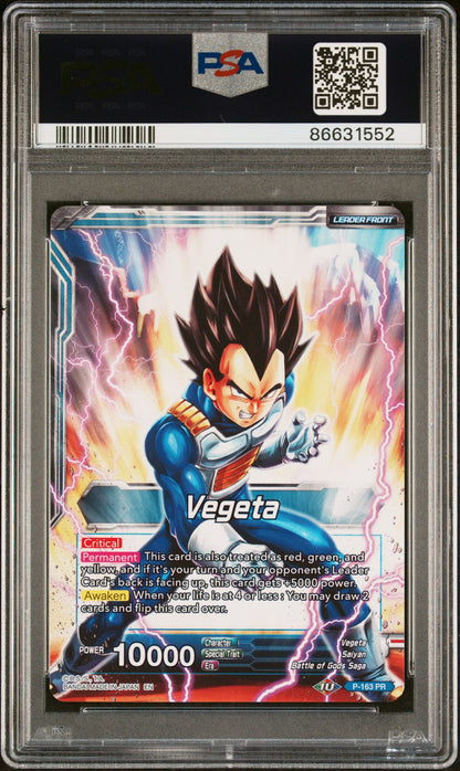 2019 DRAGON BALL SUPER 4 DRAGON BRAWL VEGETA, FRS AWAKENING #P-163 - PSA 10
