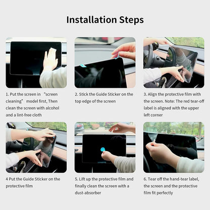 Tempered Glass Screen Protector for Model S/X【17 inch】