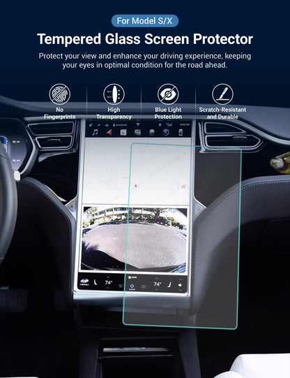 Tempered Glass Screen Protector for Model S/X【17 inch】
