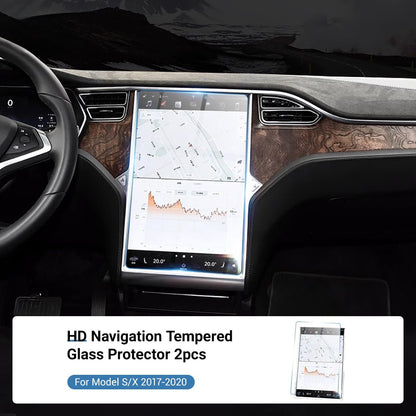 Tempered Glass Screen Protector for Model S/X【17 inch】