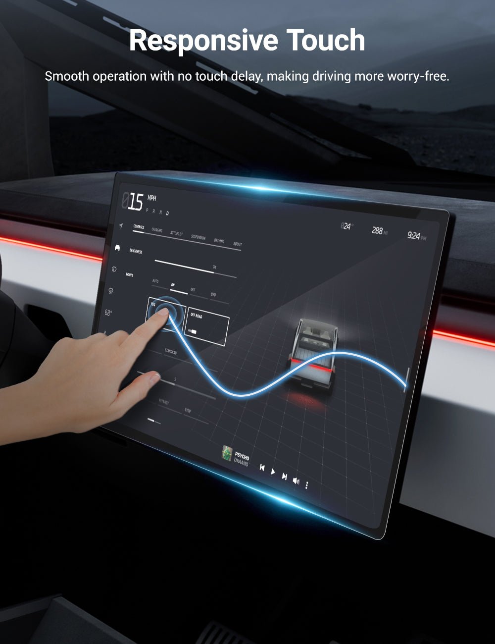 Tempered Screen Protector for Cybertruck