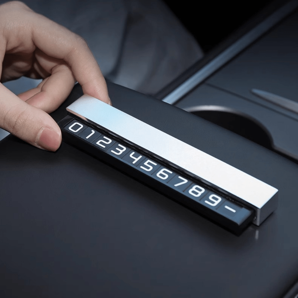 Temporary Parking Phone Display for Tesla Model Y Juniper & Model 3 Highland