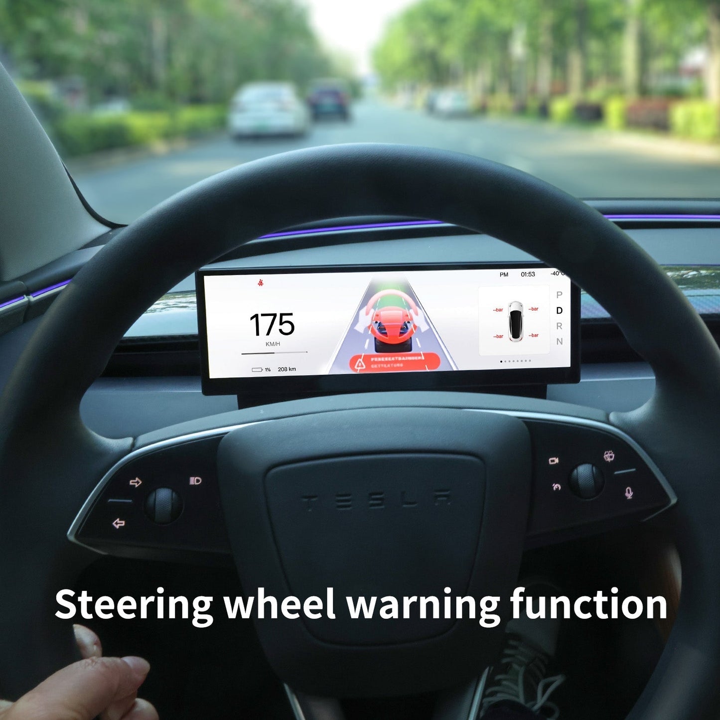 TESERY 10.88 Inch Touch Screen Instrument Cluster Dashboard Display for Model 3 / Y