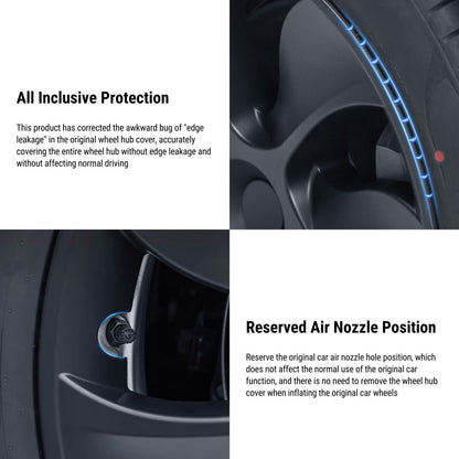 TESERY 18″ 19″ 20″ Wheel Covers for Tesla Model 3 / Model Y (4PCS)