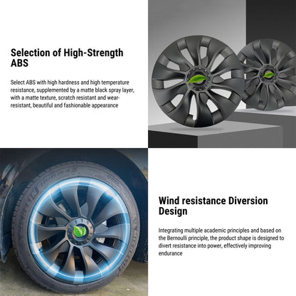 TESERY 18″ 19″ Hubcaps for Tesla Model 3/Y (4PCS)