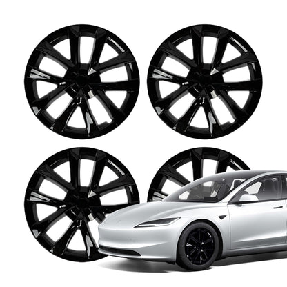 TESERY 18″ Wheel Caps S Plaid Style for Tesla Model 3 (4PCS)