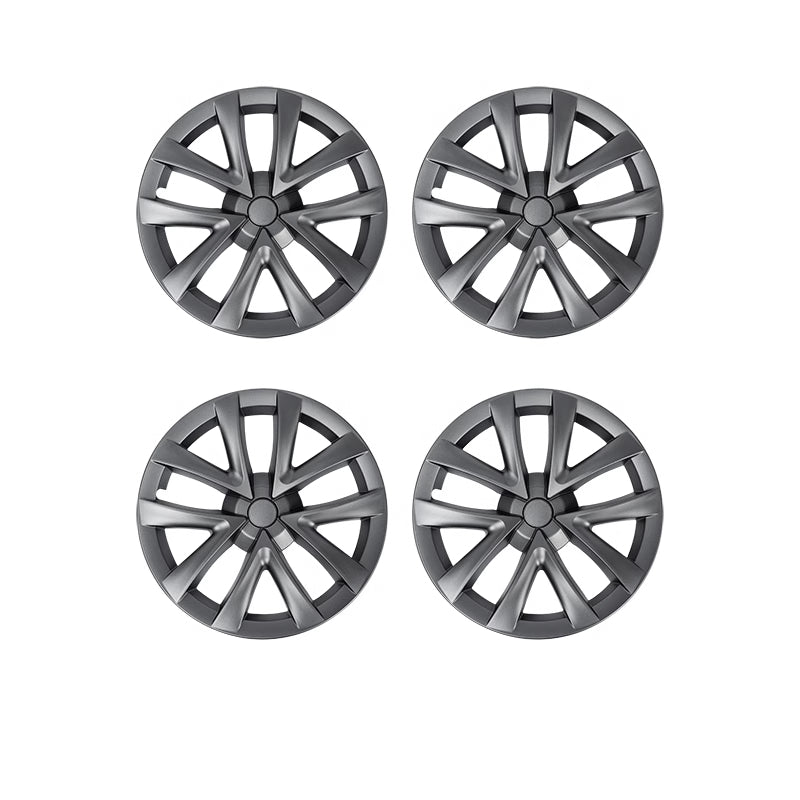TESERY 18″ Wheel Caps S Plaid Style for Tesla Model 3 (4PCS)