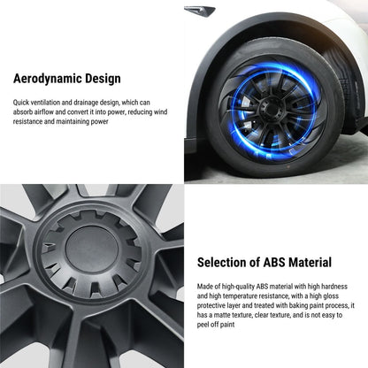 TESERY 19″ Big Blade Wheel Covers For Tesla Model Y (4PCS)