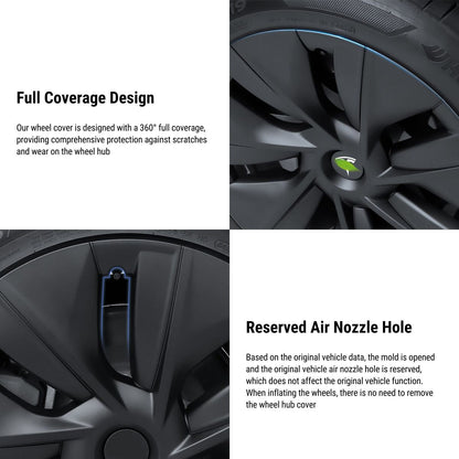 TESERY 19″ Gemini Dark Wheels Cover for Tesla Model Y (4PCS)