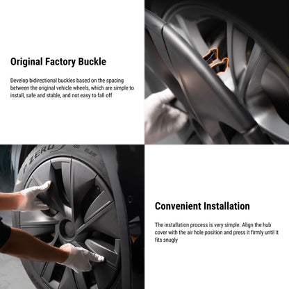 TESERY 19″ Gemini Dark Wheels Cover for Tesla Model Y (4PCS)