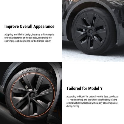 TESERY 19″ Gemini Dark Wheels Cover for Tesla Model Y (4PCS)