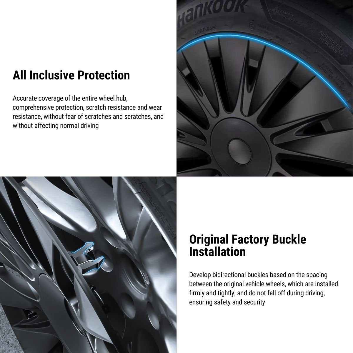 TESERY 19″ Performance Hub Caps For Tesla Model Y (4PCS)