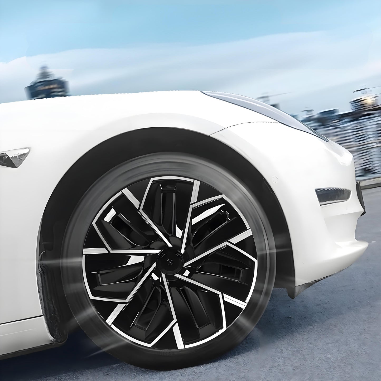 TESERY 19″ Trinan Wheel Covers for Tesla Model Y (4PCS)