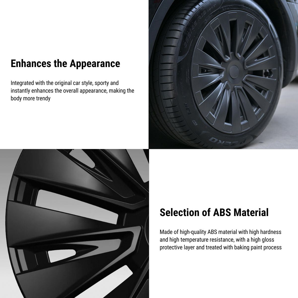 TESERY 19″ Turbo Wheel Cover For Tesla Model Y (4PCS)