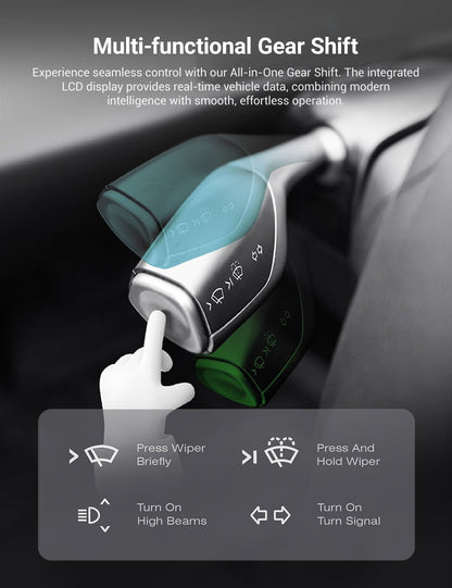 TESERY 7 Inch Gear Shift Touch Screen Dashboard Display for Tesla Model 3 Highland