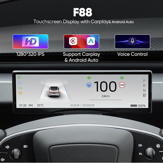 TESERY 8.8 Inch Touch Screen Instrument Cluster Dashboard Display for Model 3 / Y