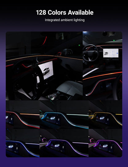 TESERY 8.9'' Integrated Dashboard Display with Ambient Lighting for Model 3 Highland / Model Y Juniper