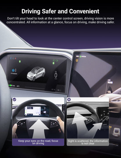 TESERY 8.9'' Integrated Dashboard Display with Ambient Lighting for Model 3 Highland / Model Y Juniper