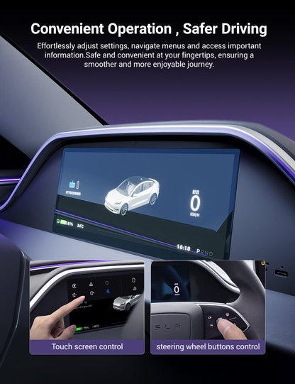 TESERY 8.9'' Integrated Dashboard Display with Ambient Lighting for Model 3 Highland / Model Y Juniper