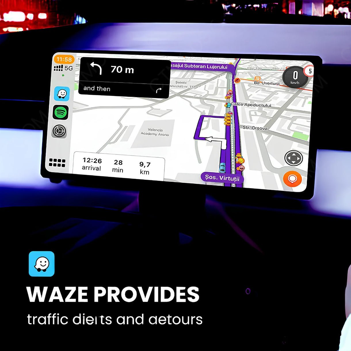 TESERY 9 Inch Instrument Cluster Dashboard Display for Cybertruck