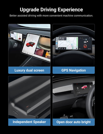 TESERY 9 Inch Screen Dashboard Display With Carplay & Android Auto for Model 3 / Model Y