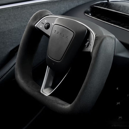 TESERY Alcantara Yoke Steering Wheel for Model 3 Highland & Model Y Juniper