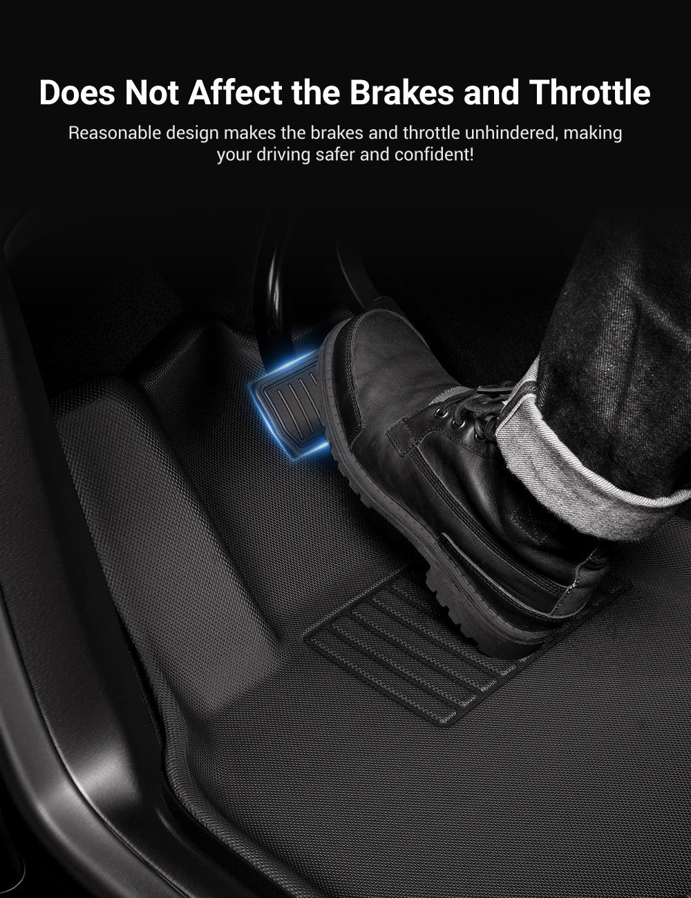 TESERY All Weather 3D Floor Mats for Tesla Model Y & Model 3 Highland