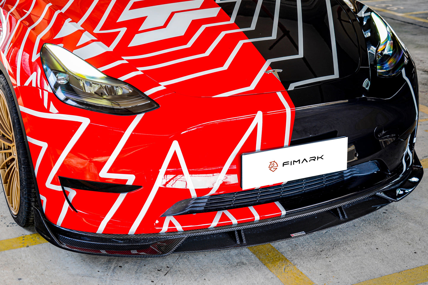 TESERY Carbon Fiber Front Lip for Tesla Model Y