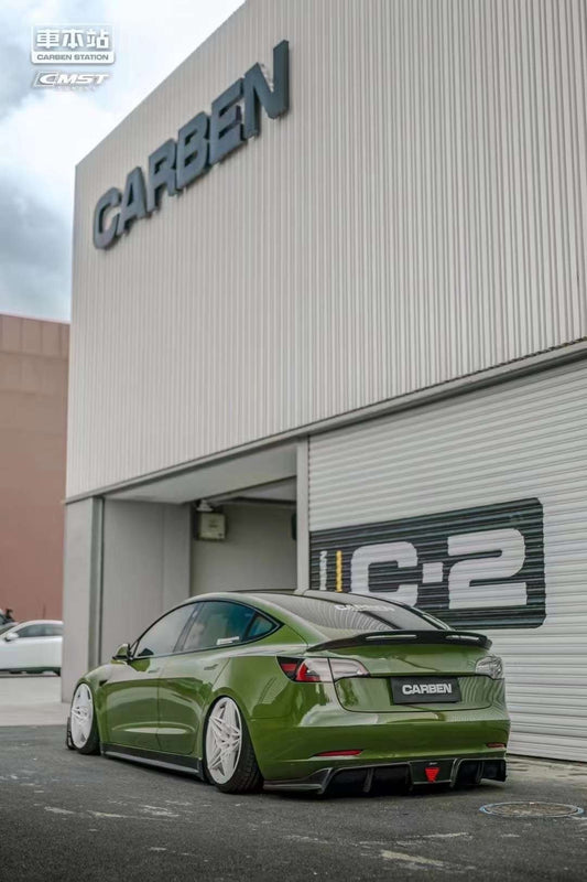 TESERY Carbon Fiber Rear Spoiler Ver.4 for Tesla Model 3