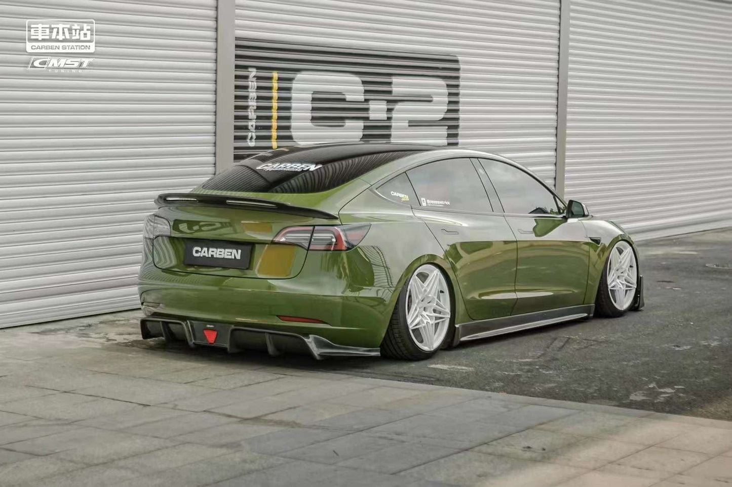 TESERY Carbon Fiber Rear Spoiler Ver.4 for Tesla Model 3