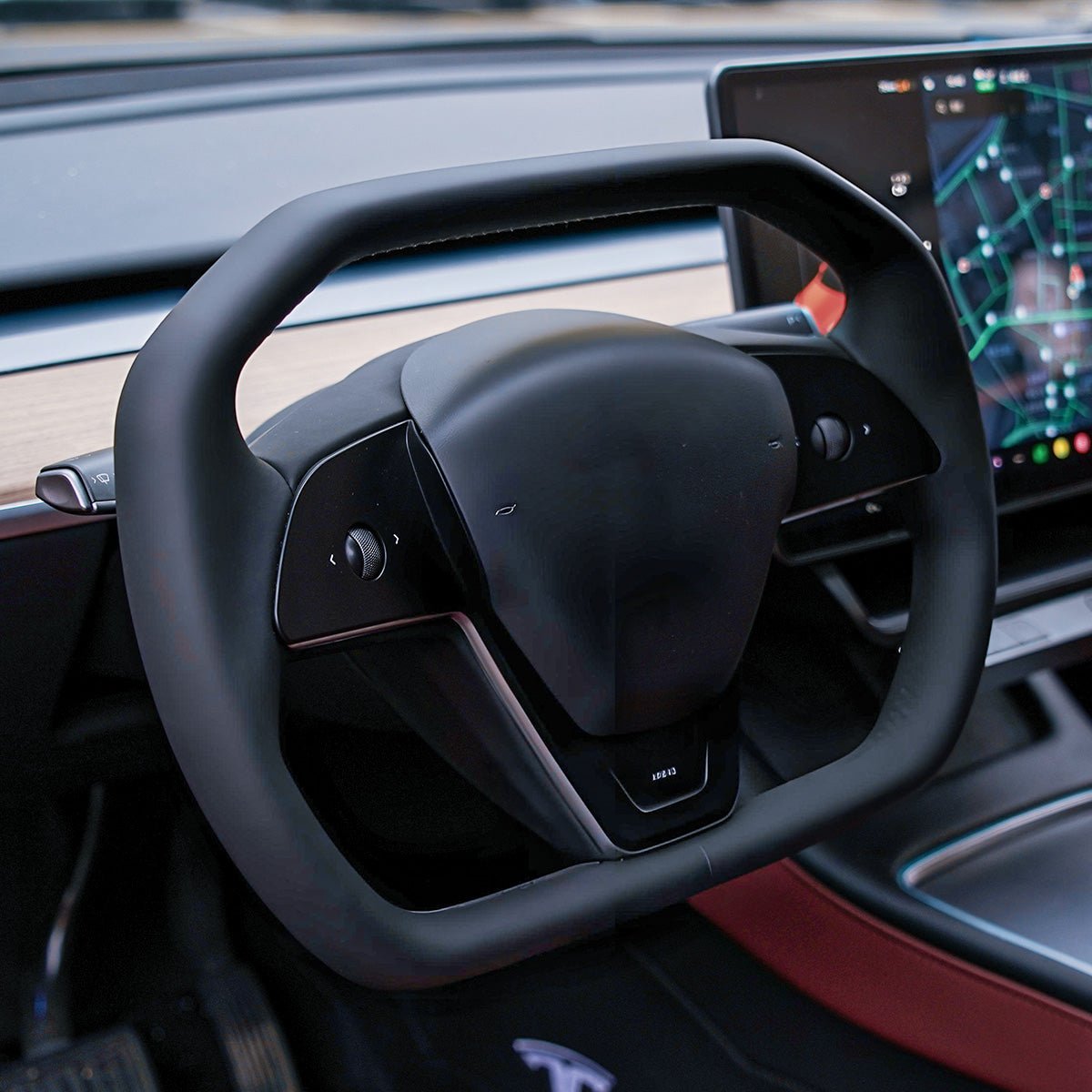 TESERY Cyber Steering Wheel for Tesla Model 3 / Y【Cybertruck Style】