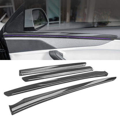 TESERY Dry Carbon Fiber Door Trim Cover for Tesla Model Y Juniper